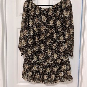 WAYF Floral Long Sleeves Dress
